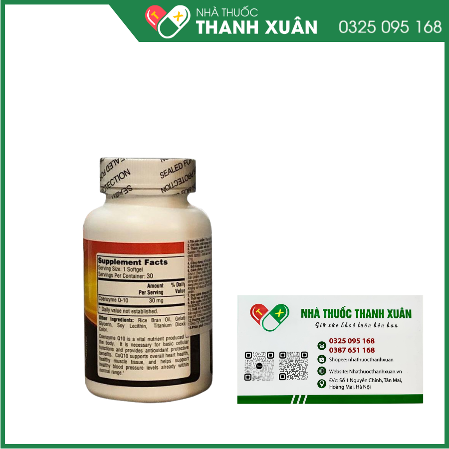 CoQ10 30mg - Giảm oxy hóa, hỗ trợ sức khỏe cho tim
